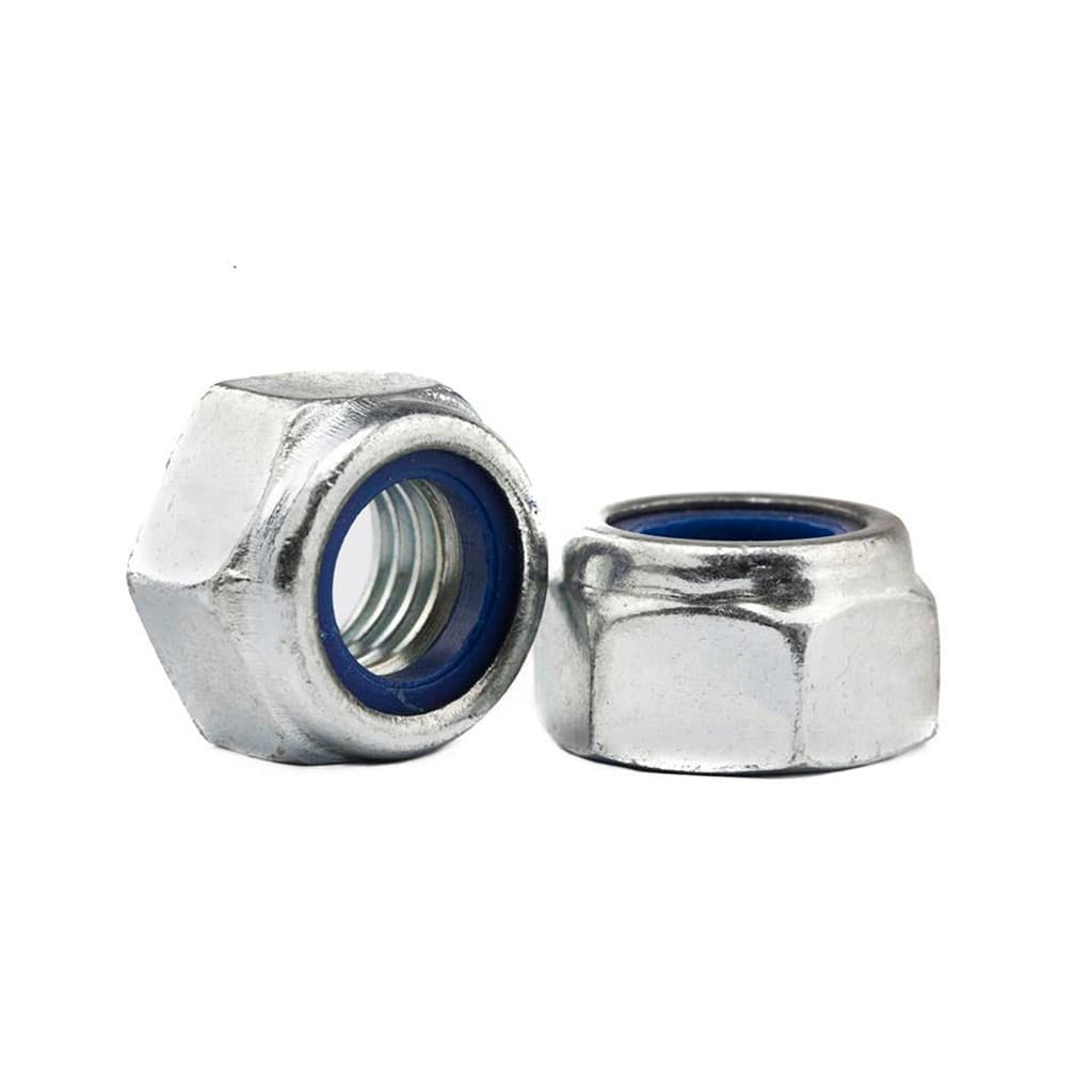 Porca Parlock Auto Travante Zincado Branco Kit C/ 50-100 Unidades
