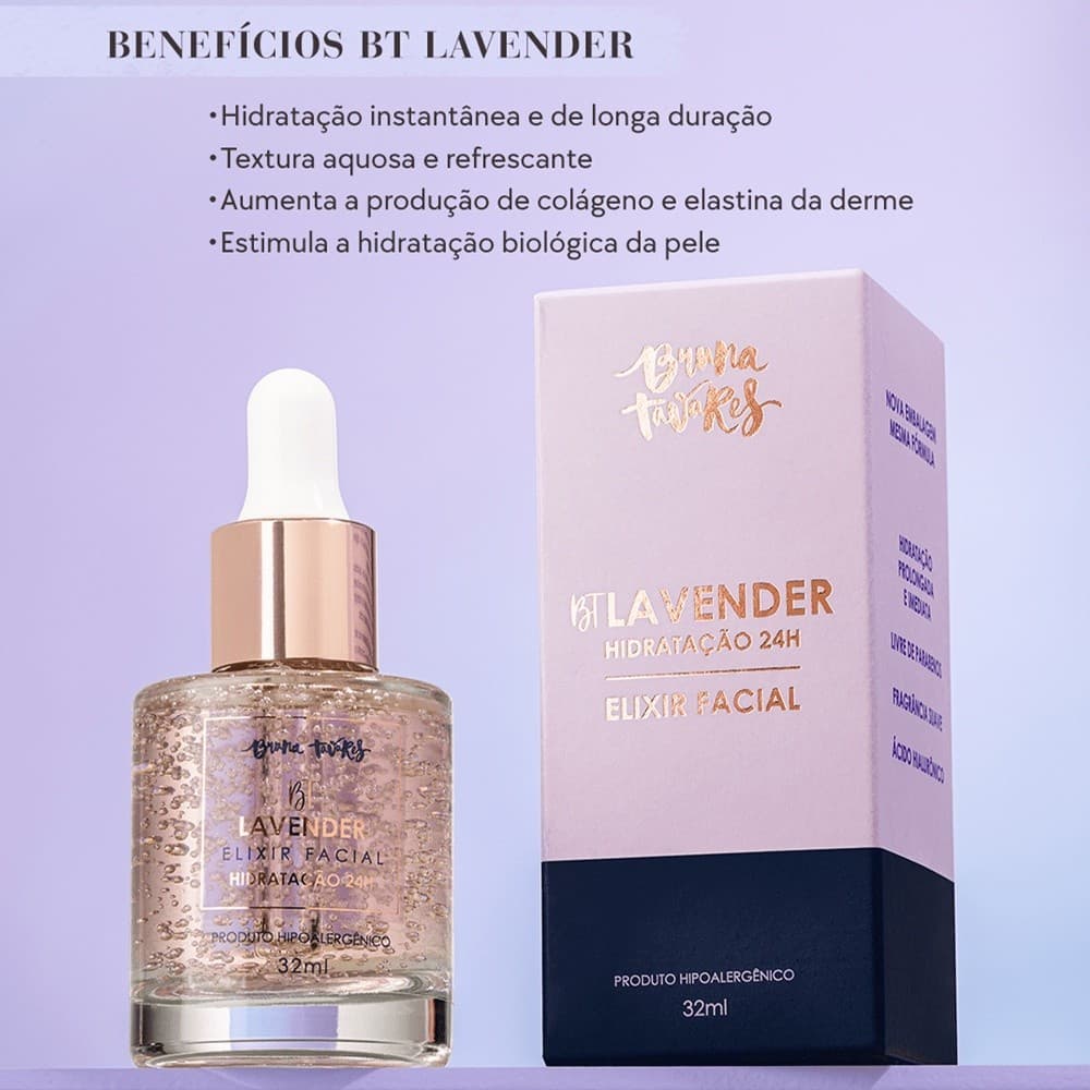 Bruna Tavares BT Lavender Elixir Facial 32ml (Hidratação em 24h)