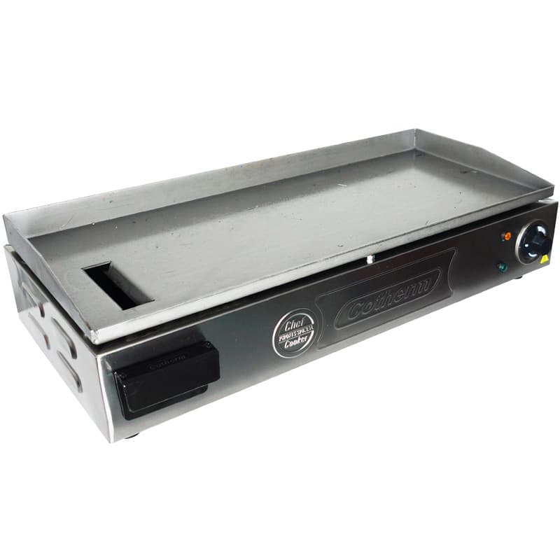 Chapa Lanches Elétrica Grill 70X30 2000W Cozinha Profissional Industrial Inox Cotherm