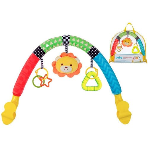 Móbile Carrinho De Bebê Com Bichinho Brinquedo Mordedor Buba
