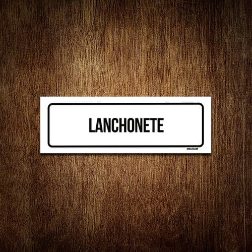 Placa Sinalização - Setor Lanchonete