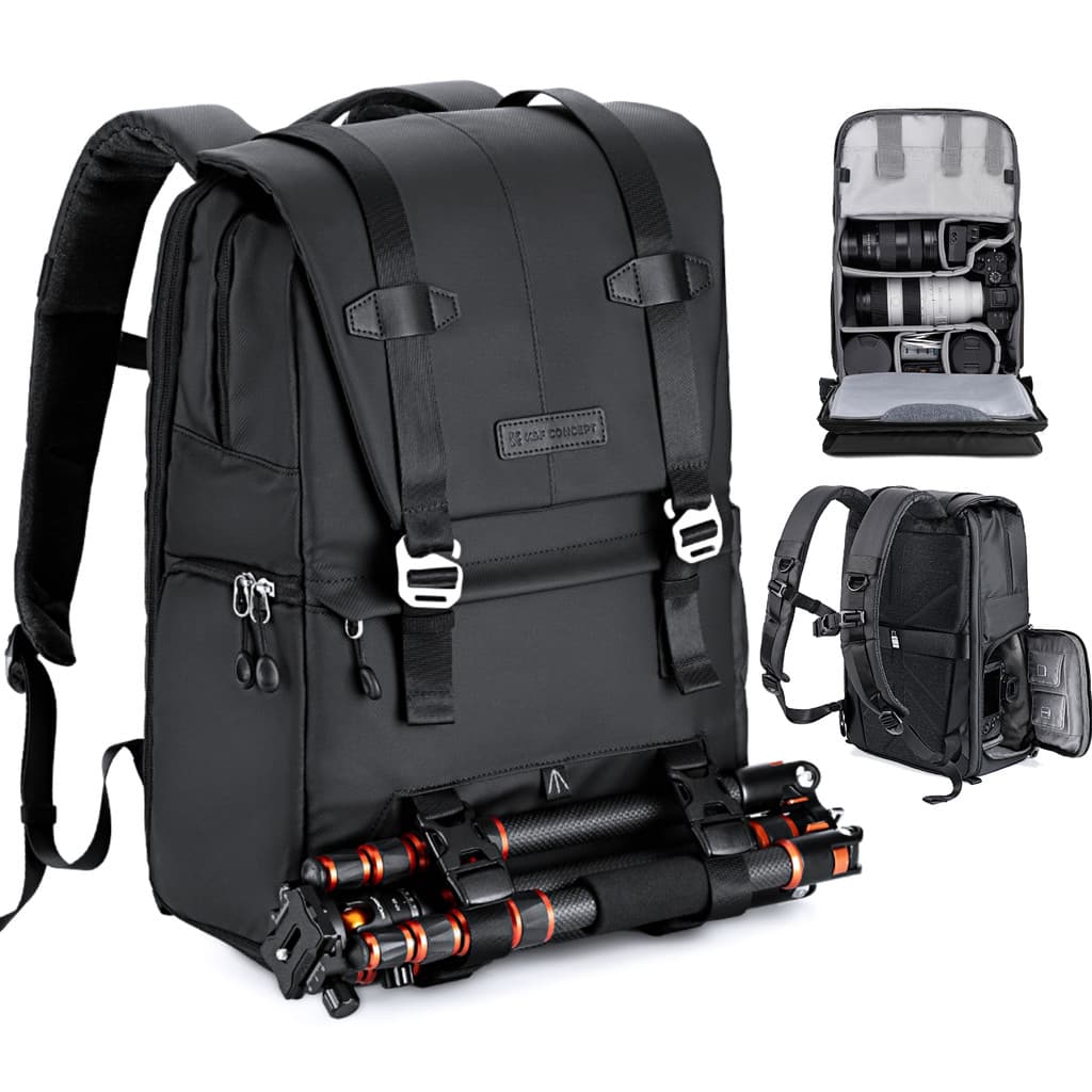 Mochila 20L Profissional Fotografia Câmeras Lentes Dslr K&F
