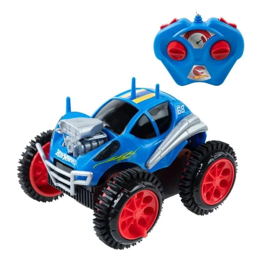 Carrinho De Controle Remoto Hotwheels Turbo Tumbling Candide
