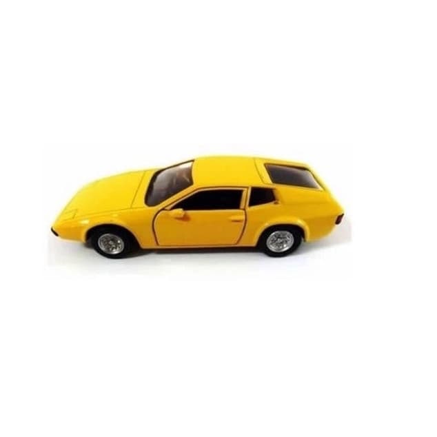 Miniatura carros nacionais raro miura coupê 1990 amarela 1/43