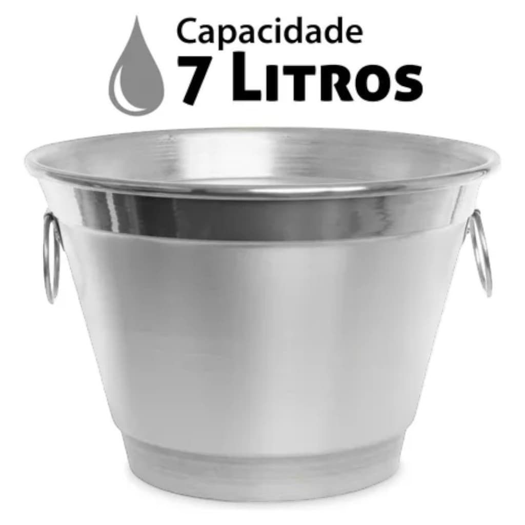 Balde gelo 7 litros para cervejas, vinhos e champanhe festa copa amigo