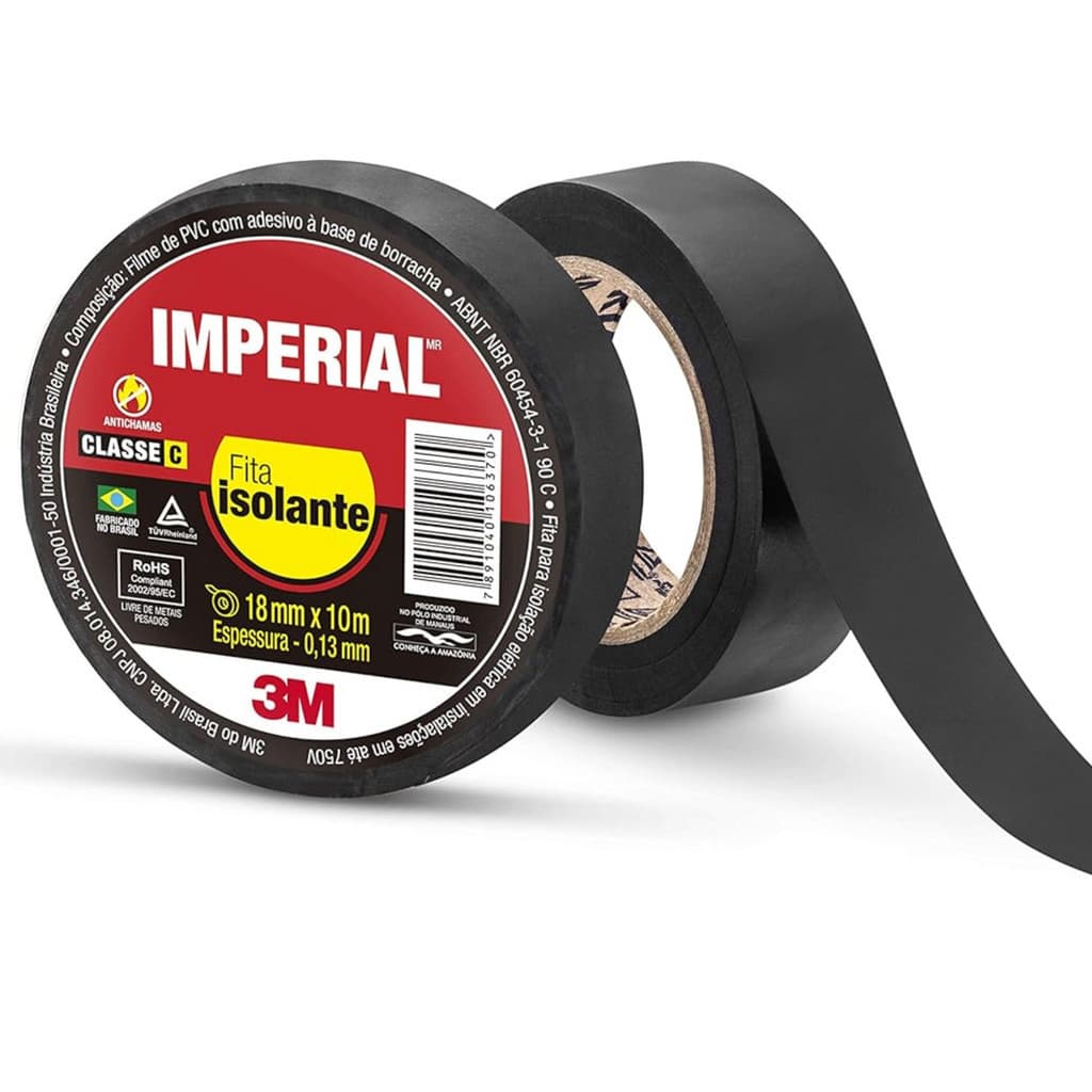 Fita Isolante 10mts 0,13mmx18mm Imperial 3M