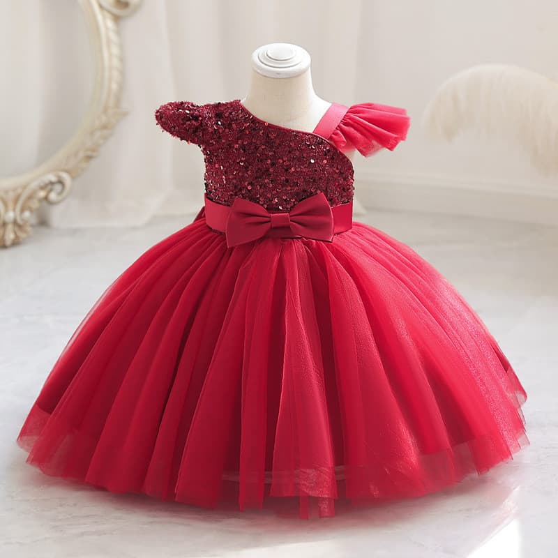 Vestido De Princesa Para Meninas Criança 2024 Novo Bebê Menina Flor Por 1-5 Anos