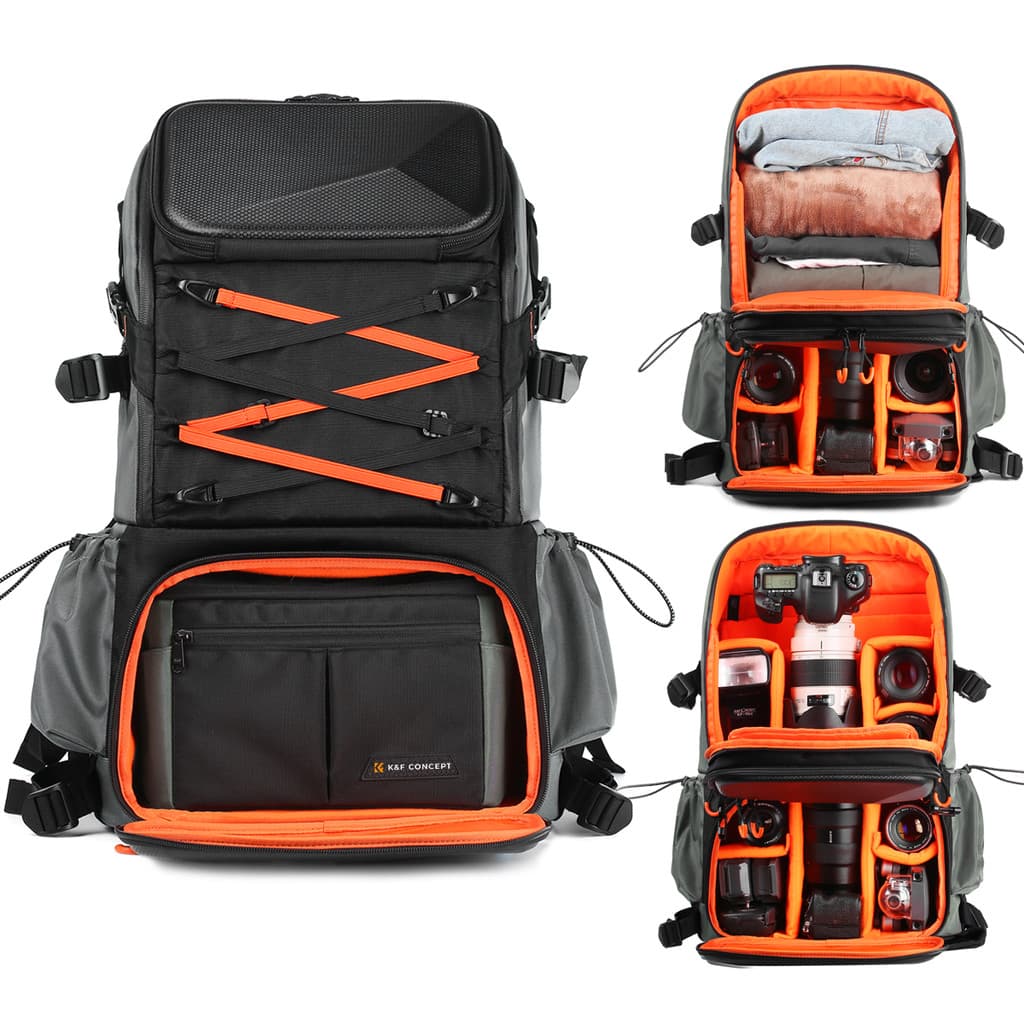Mochila Fotográfica Impermeável K&F p/ Câmeras DSLR SLR 32L