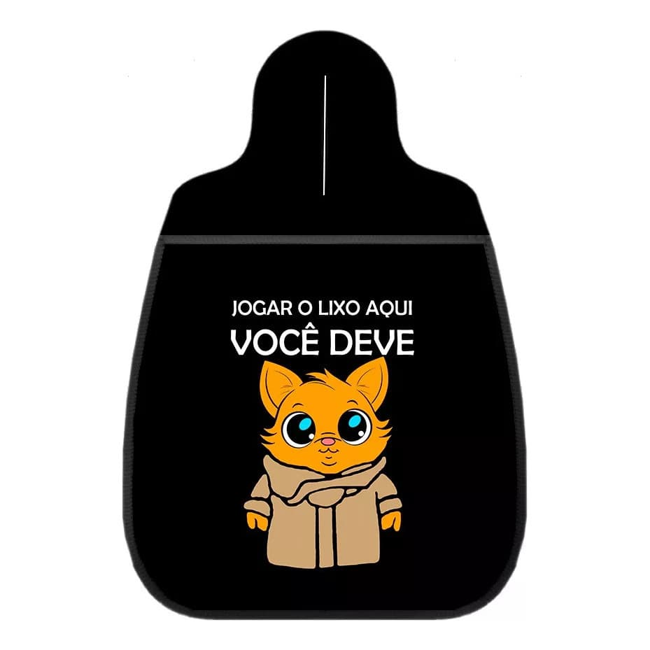 Lixeira Lixinho De Carro Organizador Gato Você Deve