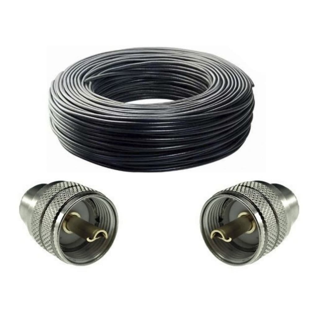 Cabo Coaxial Px Data Link Rg58 50r 95% 2 Conector Brinde 50m