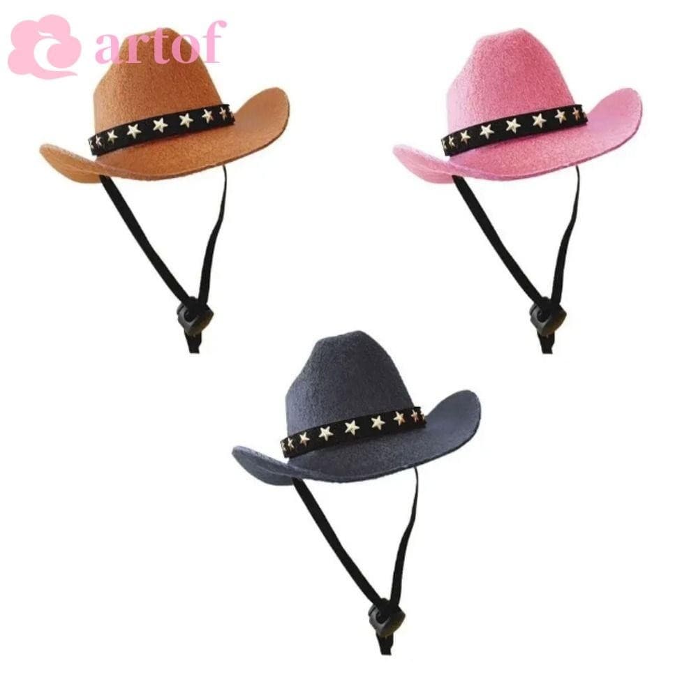 Chapéu Superior De Fantasia De Cachorro ARTOF , De Cowboy Estrela De Animais De Estimação Estilo Britânico Ajustável Gat