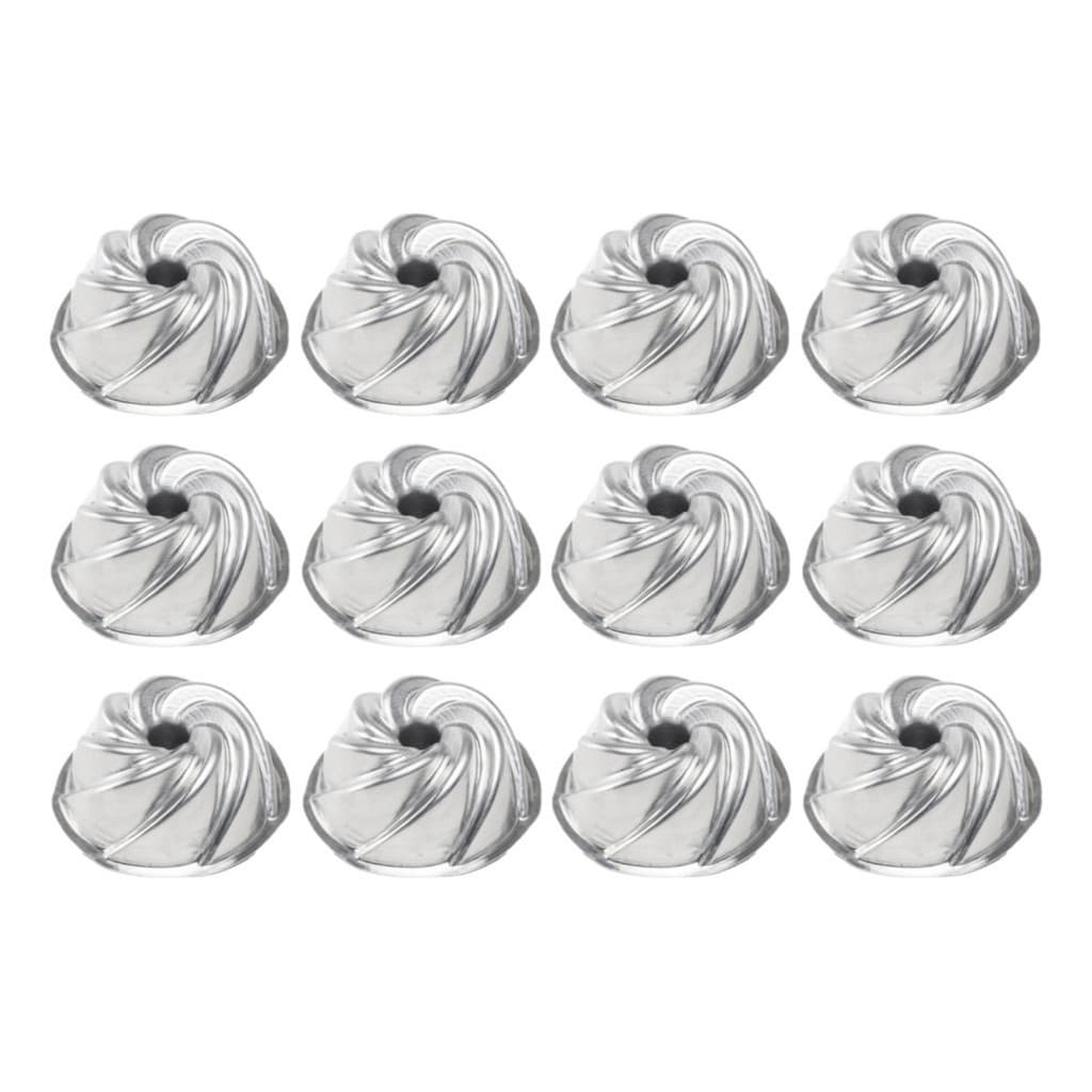 Kit 12x Forma Mini Vulcão Bolo Sobremesa (9x4cm) Torta Pudim