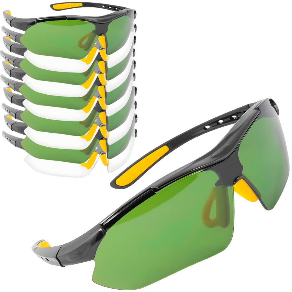 Kit 12 Óculos Proteção Segurança Epi Boxer Incolor E Verde Ca