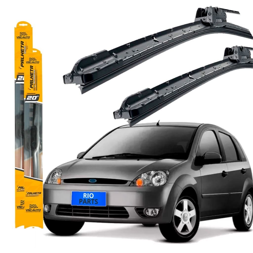 Par de Palhetas para Limpador de Parabrisa Dianteiro  para Ford Fiesta 2003 2004 2005 2006 2007 2008