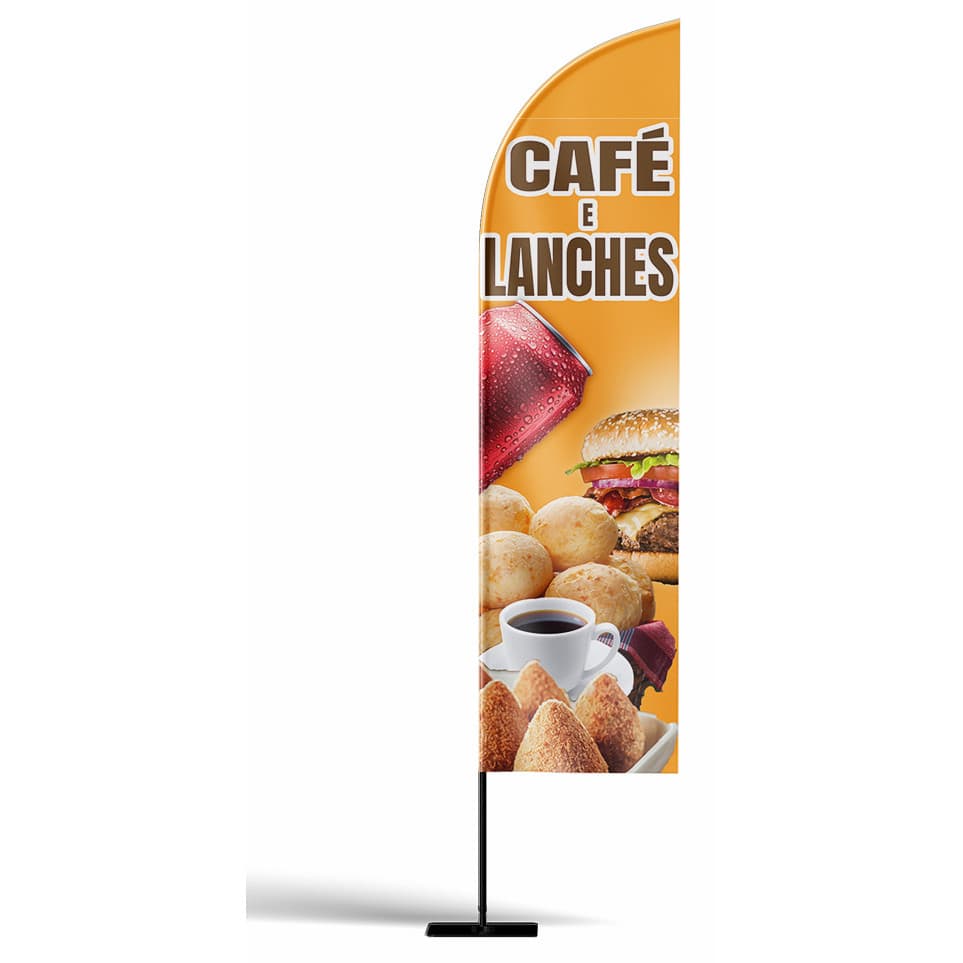 WIND BANNER COMPLETO CAFÉ E LANCHES