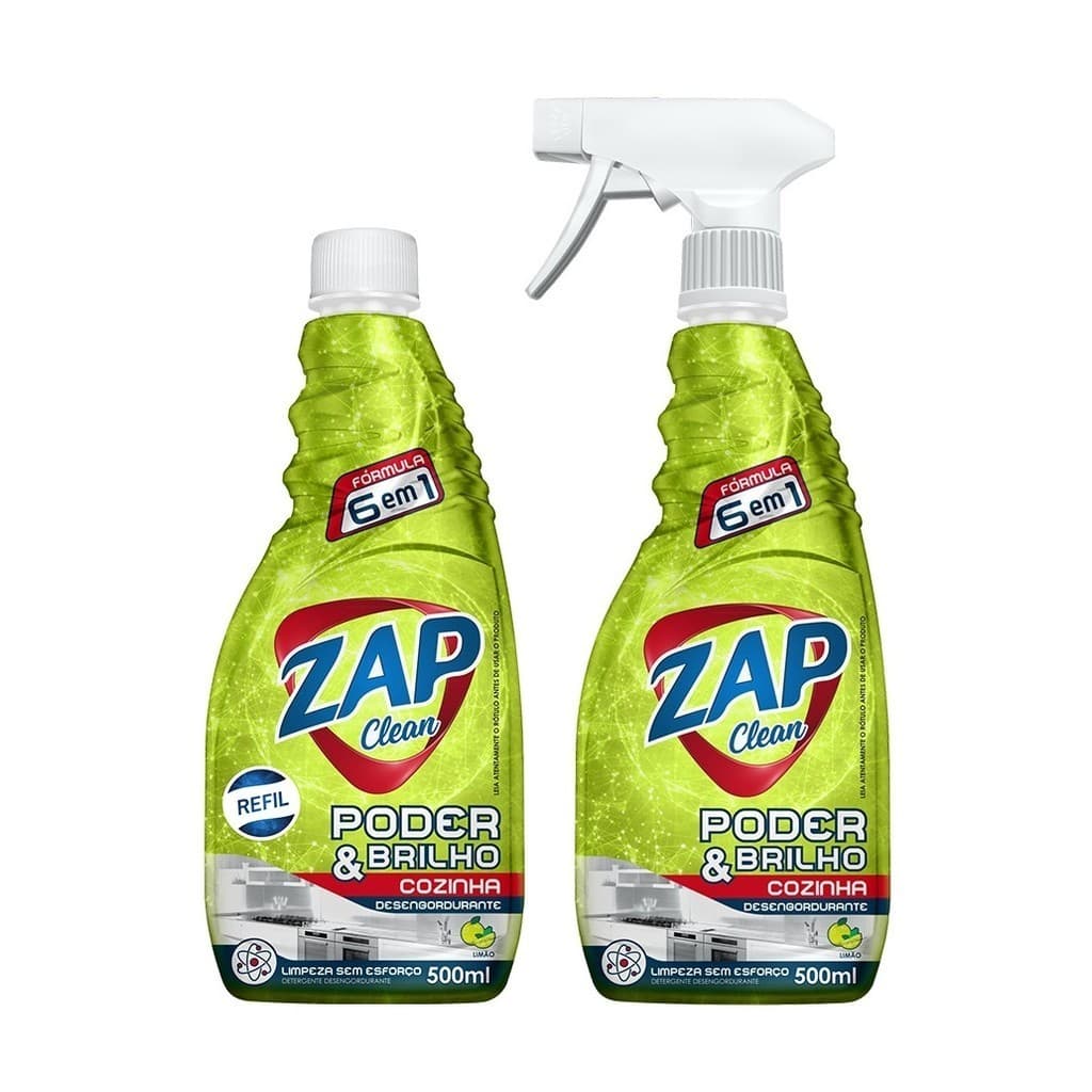 Desengordurante 6 em 1 Zap Clean Limão 500ml