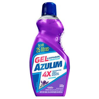 Limpador Gel Lavanda 4 em 1 Concentrado Limpeza de Banheiros Áreas de Serviço Quintais