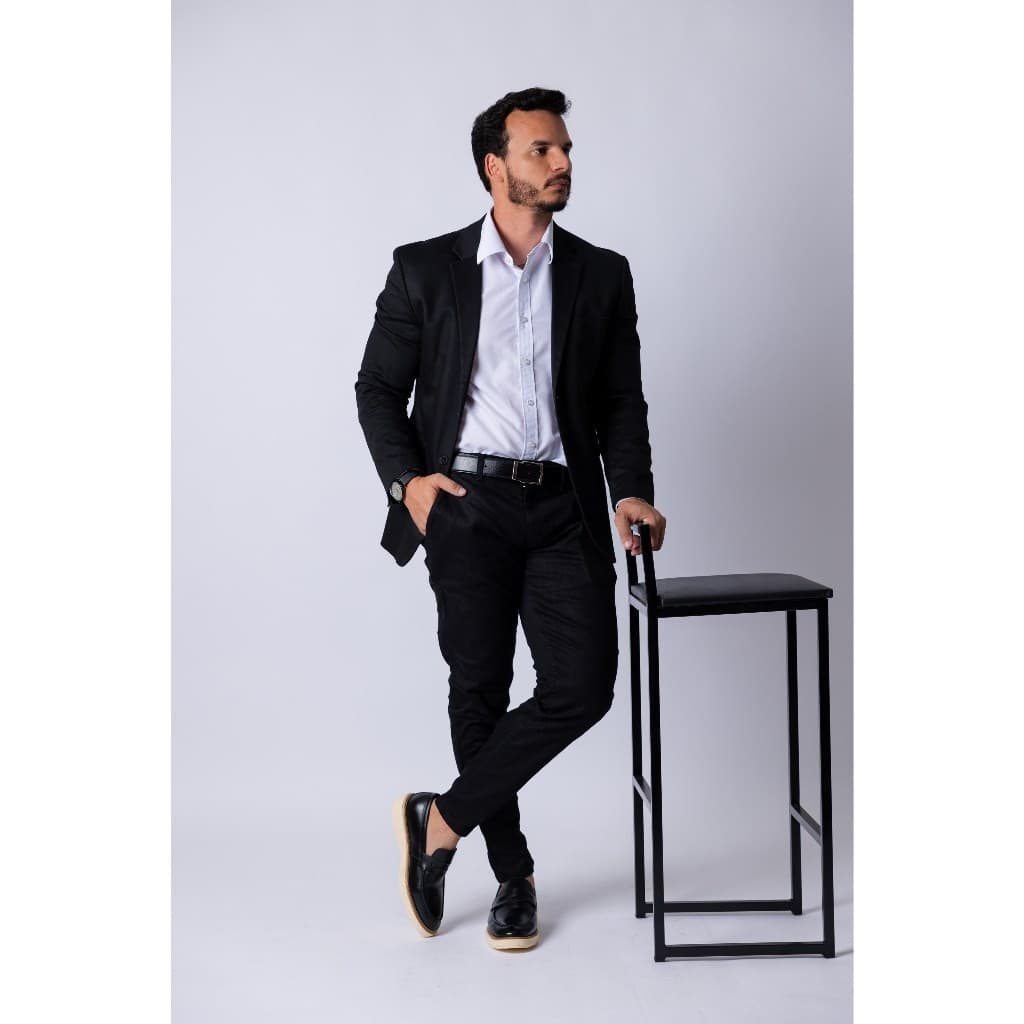 Sapato Mocassim Social Massimo – Sofisticação e Conforto em Couro Latego Casual Elegante Dia Dia Dia dos Pais