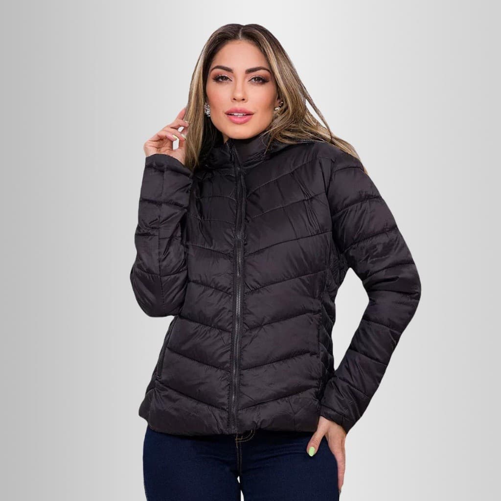 Casaco Bobojaco Jaqueta Puffer Feminina Corta Vento Nylon Jaqueta Puffer Feminina Jaqueta Feminina