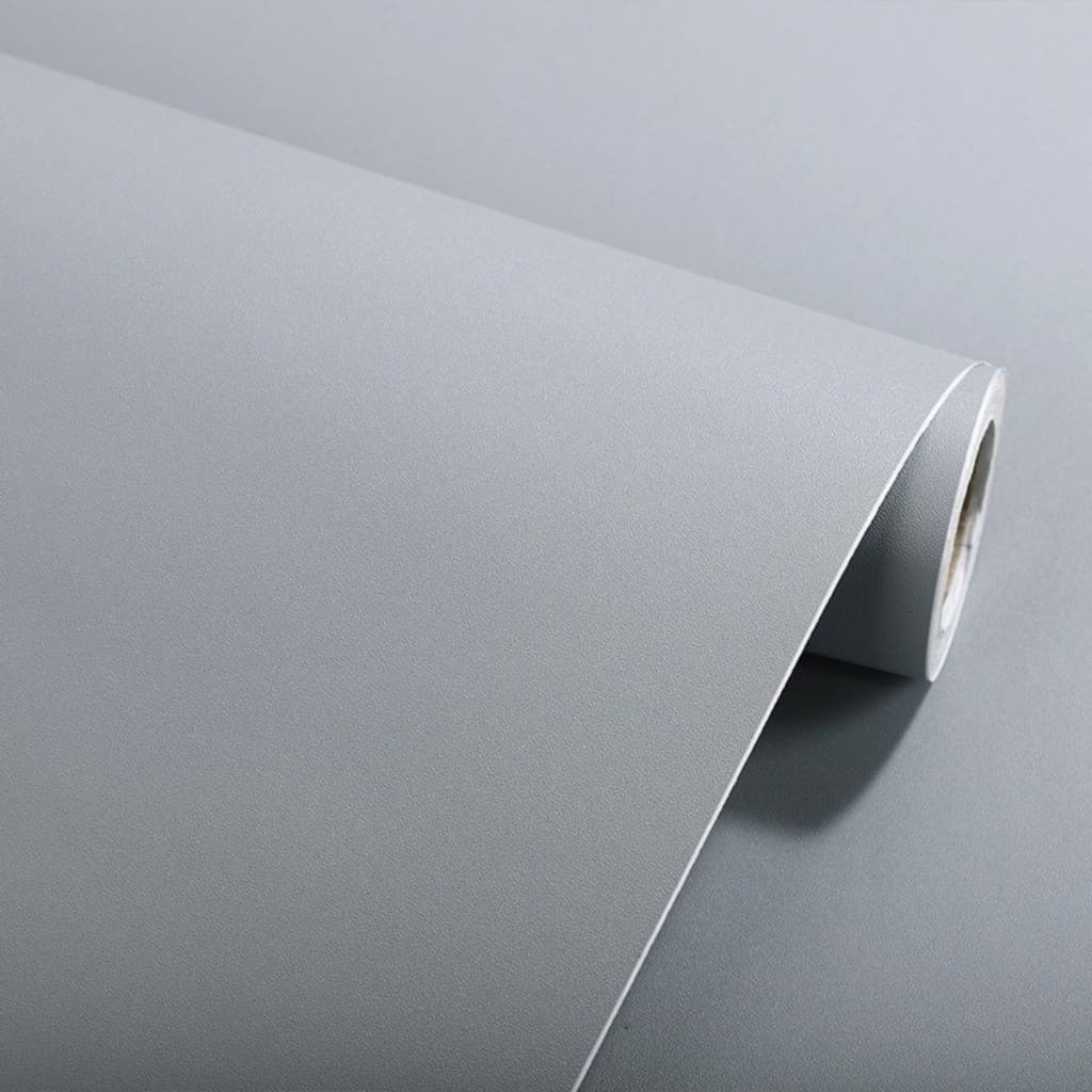 Papel De Parede Cinza 5M*45cm Autoadesivo À Prova De Óleo Decoração De Cozinha