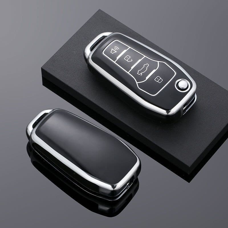 TPU Porta-Chaves Com Chave Para Carro Fob Shell Remota O Ford Ranger Focus Fusion Fiesta Ecosport Everest Escort Mondeo