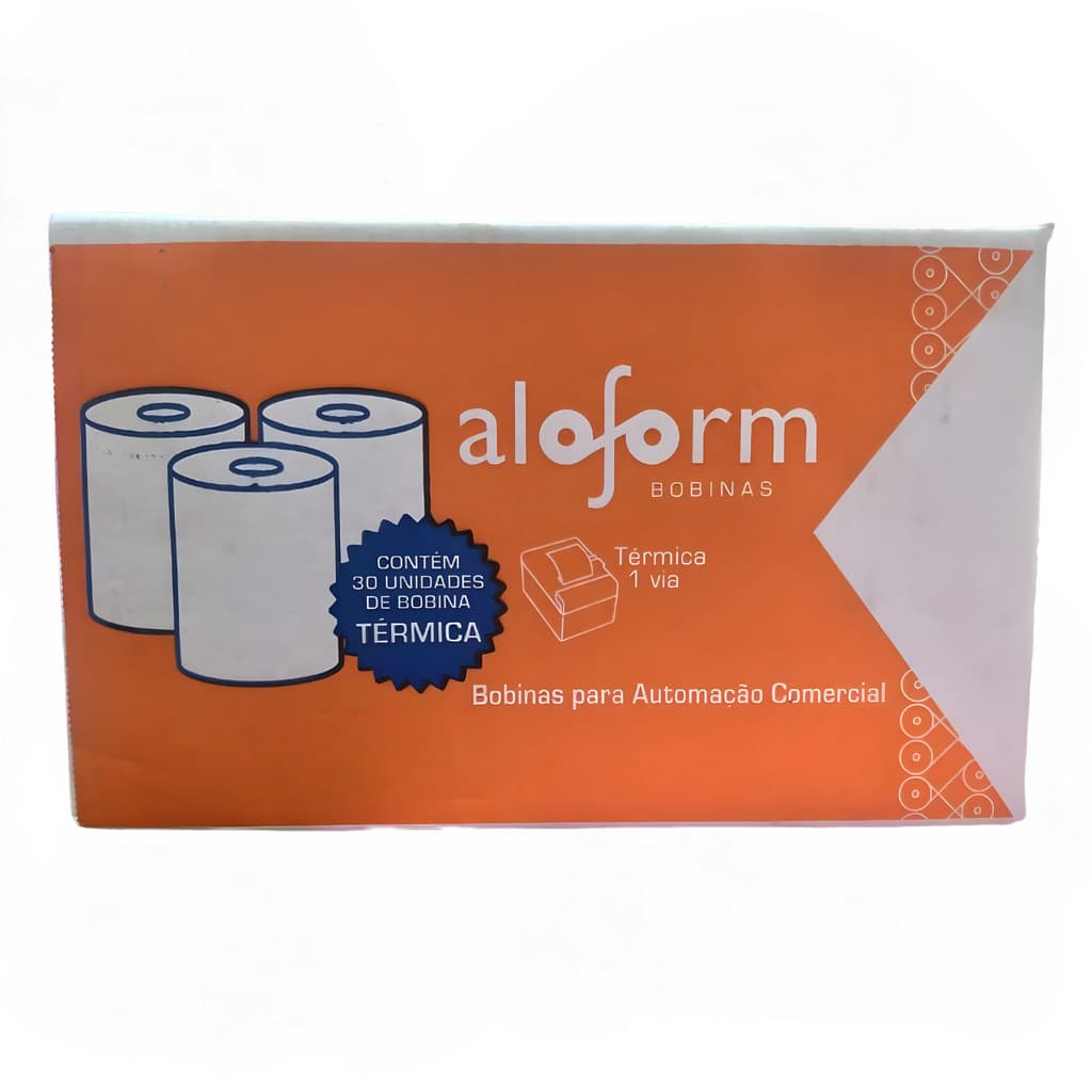 30 BOBINAS TÉRMICA 80X40 BOBINA CUPOM FISCAL IMPRESSORA PDV