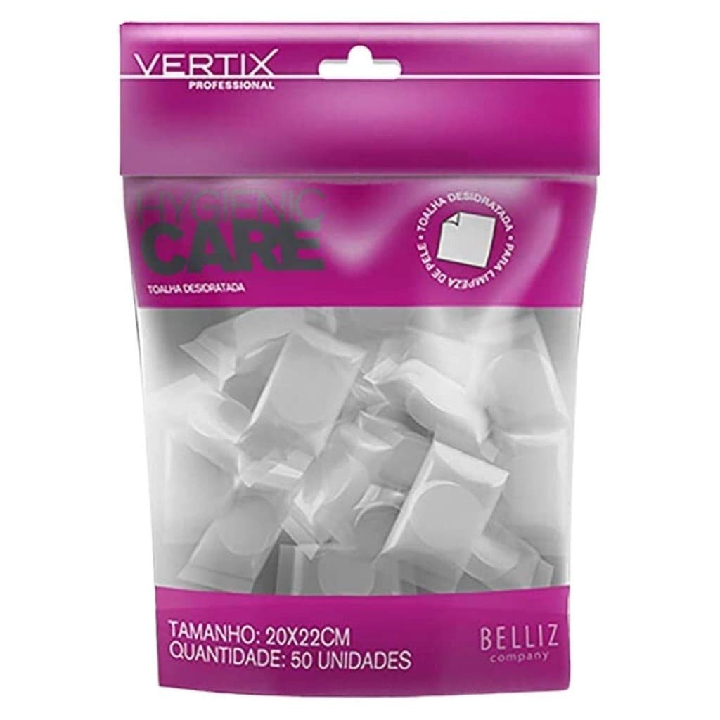 Toalha Desidratada Vertix Hygienic Care C/50 Un