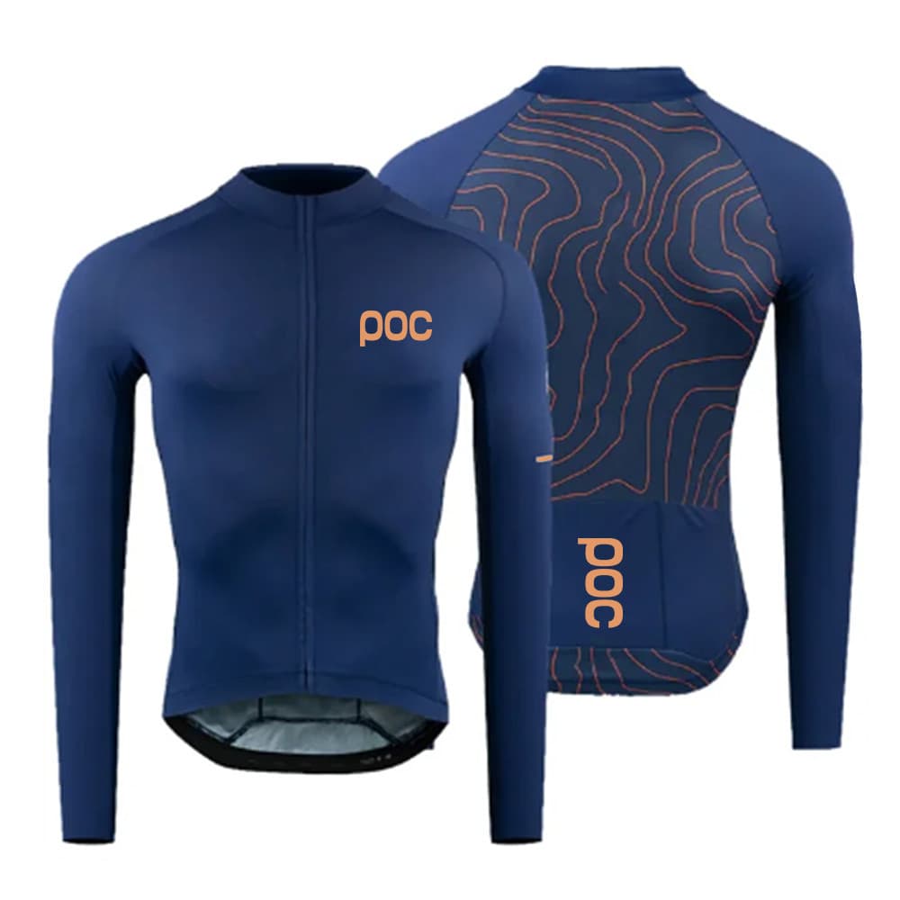 POC Homens Ciclismo Jerseys 2024 Camisas De Manga Longa De Primavera Verão Estrada De Montanha Tops De Bicicleta Quick-Dry Clothes