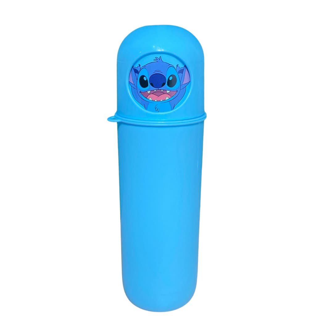 Case Porta Escova Azul Do Stich Lucido Divertido De Plástico Multiuso