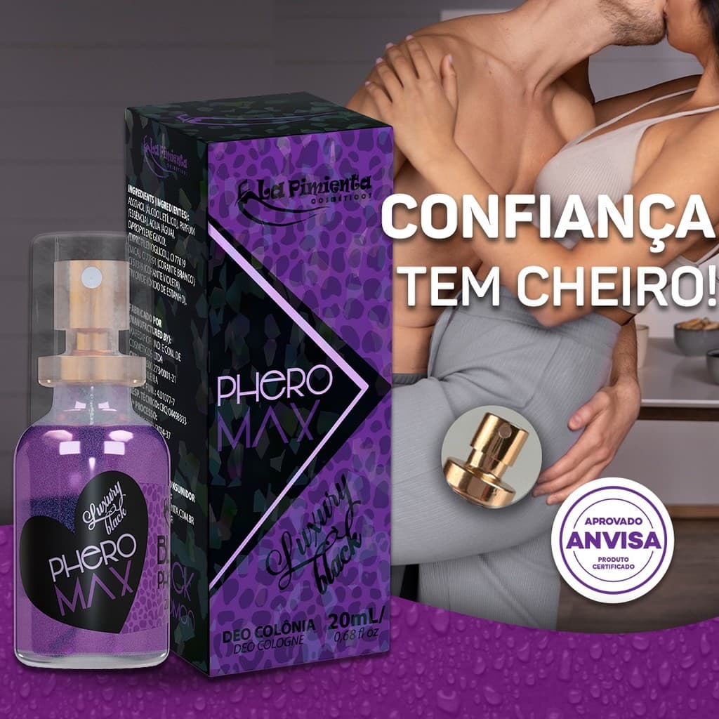 PERFUME PHERO MAX AFRODISÍACO PARA CONQUISTA E ATRAÇÃO SEXUAL - HOMEM E MULHER - SEX SHOP