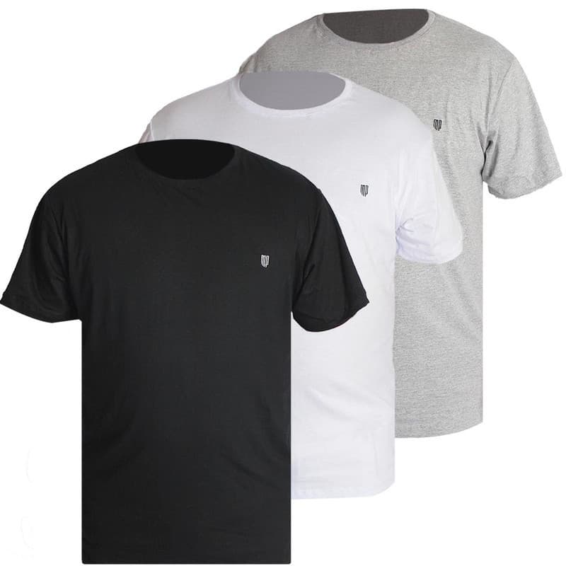 Kit 3 Camiseta Plus Size Over G1,G2,G3,G4 Egípicia Premium