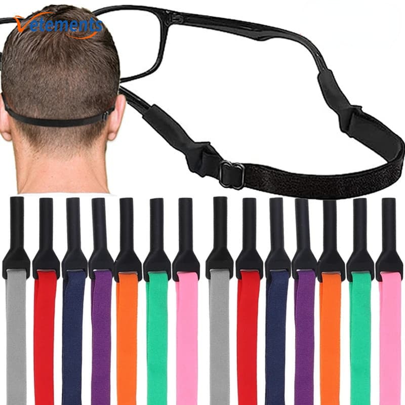 Elástico De Silicone Corda De Óculos Esportiva Correia Anti-Derrapante Ajustável Para Crianças Adultas