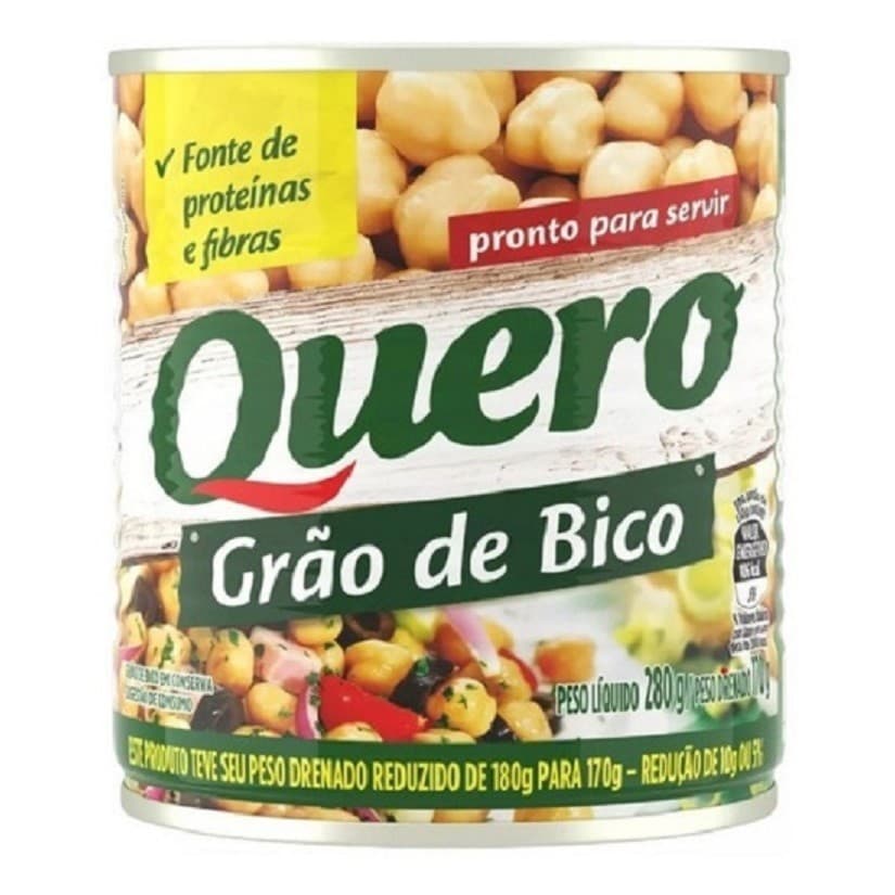 Pack com 24 Grão de Bico Quero em Lata 280g