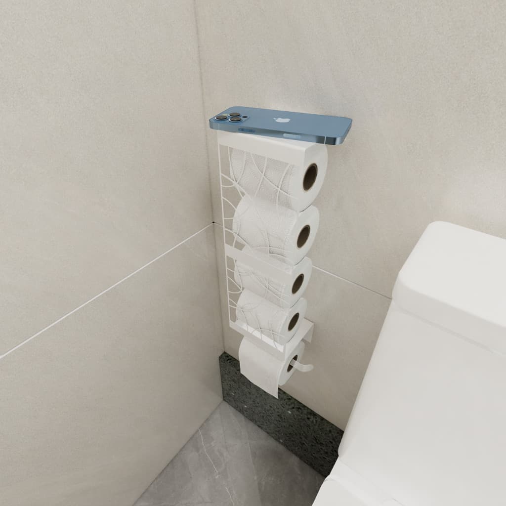 Porta Papel Higiênico Industrial Apoio Branco P Celular