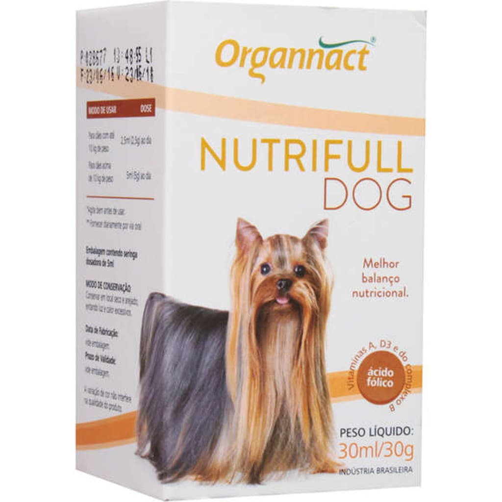 Nutrifull Pet Organnact Suplemento Vitamínico - 30 mL
