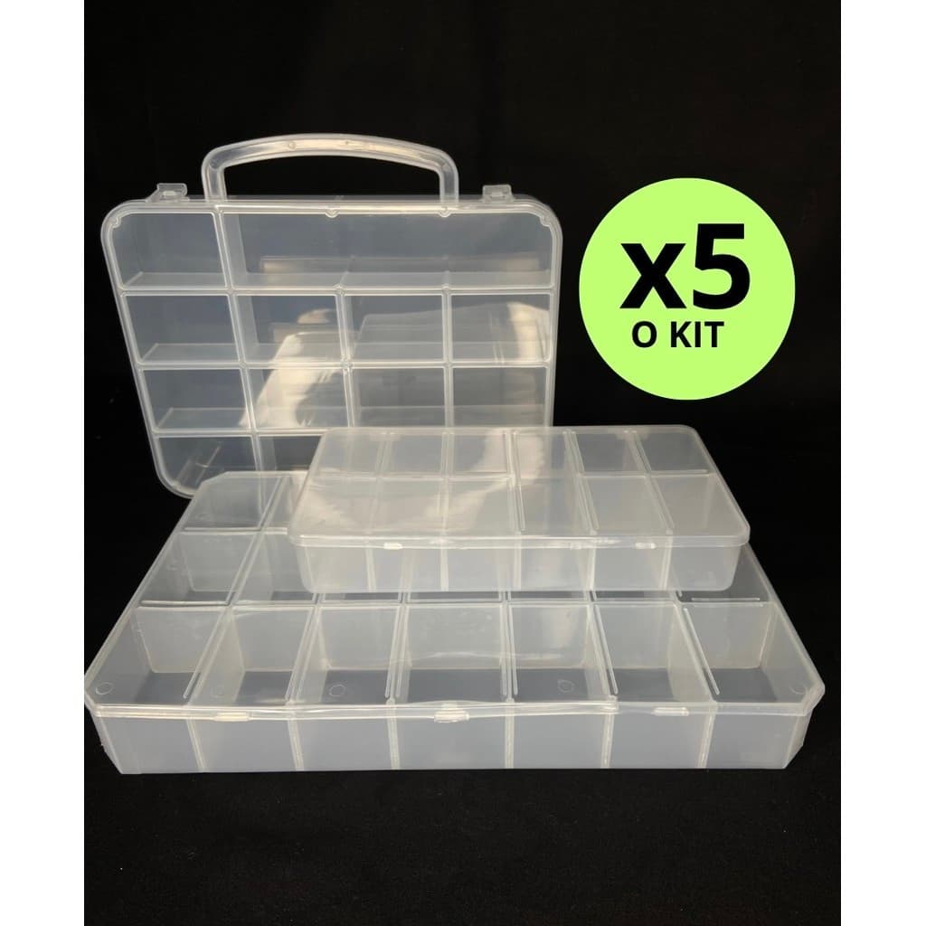 5x KIT (Maleta 14 div + caixa 11div + caixa 21div)