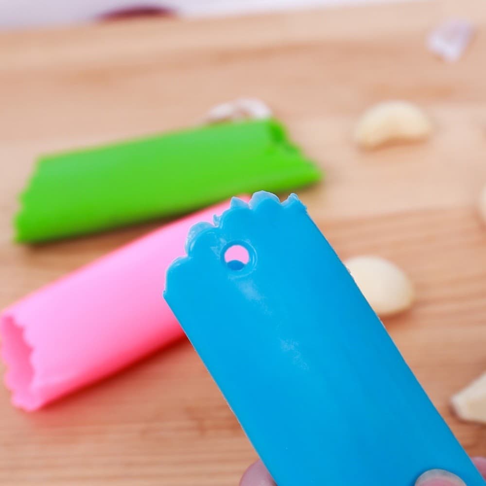 Descascador De Alho De Silicone Mágico Sem Odor Nas Mãos Espremedor Cozinha Removedor Pele Casca Legumes Tempero