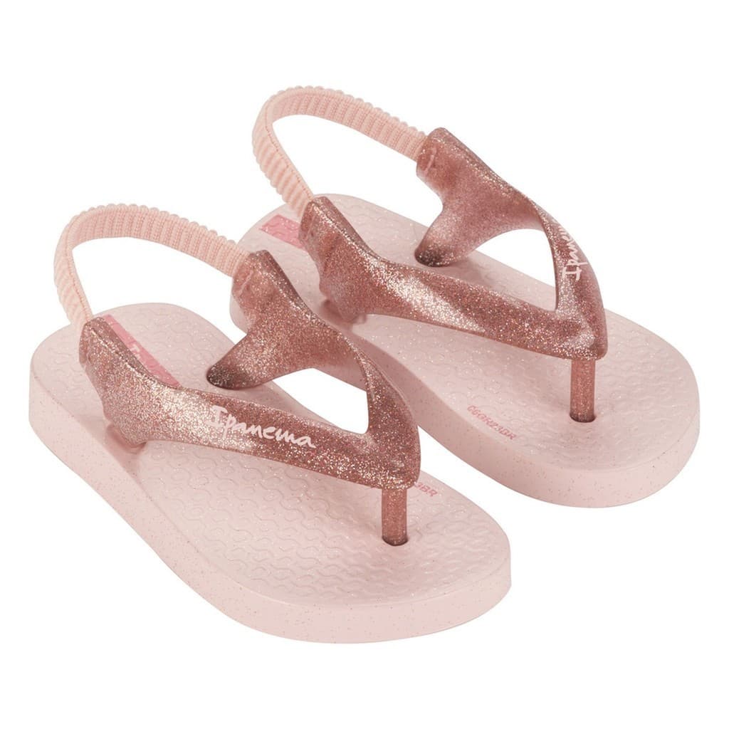 Sandalia Chinelo Elastico Ipanema Giltter Infantil 27182 Rosa