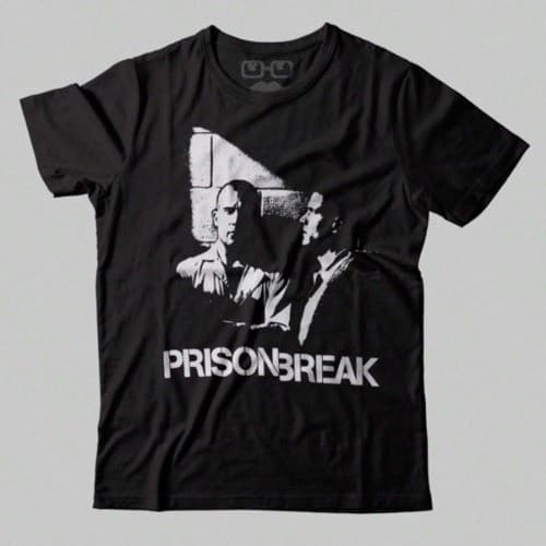 Camiseta Prison Break Série Geek Unissex Masculino Feminino