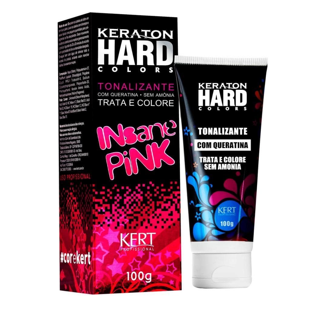 Tonalizante Keraton Hard Colors Insane Pink Kert 100g