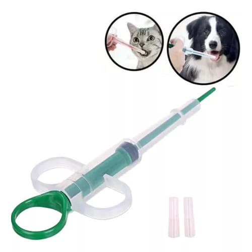 Aplicador De Comprimido Aplicação Remédio Cachorro e Gato  Bico Em Silicone Pets Cãos Seguro