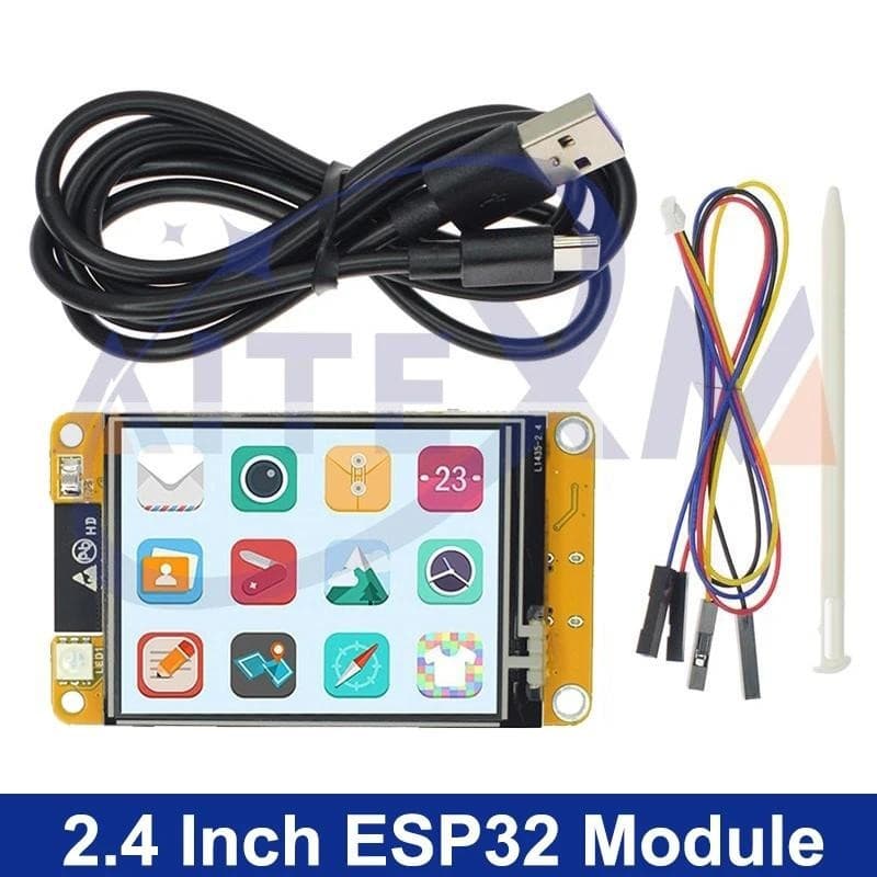 ESP32 Arduino LVGL WIFI & Bluetooth Development Board 2.4 " 240 * 320 Tela De Exibição Inteligente Módulo TFT LCD De 2.4 Polegadas Com Touch WROOM