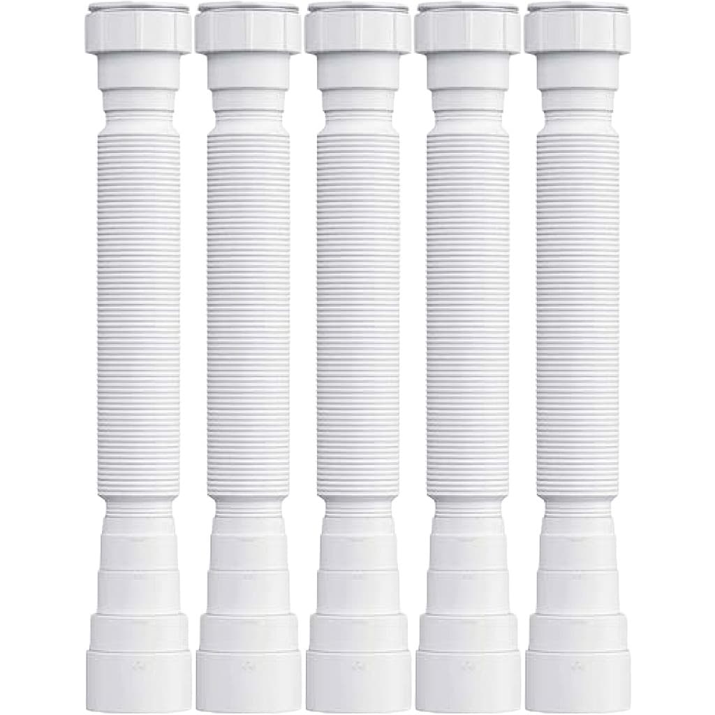Kit 5 Sifão Cano Sanfonado De Pia Cozinha Tanque Banheiro