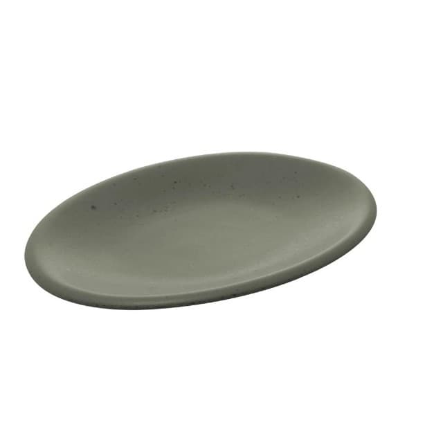 Travessa Oval Mist De Cerâmica Verde Matte