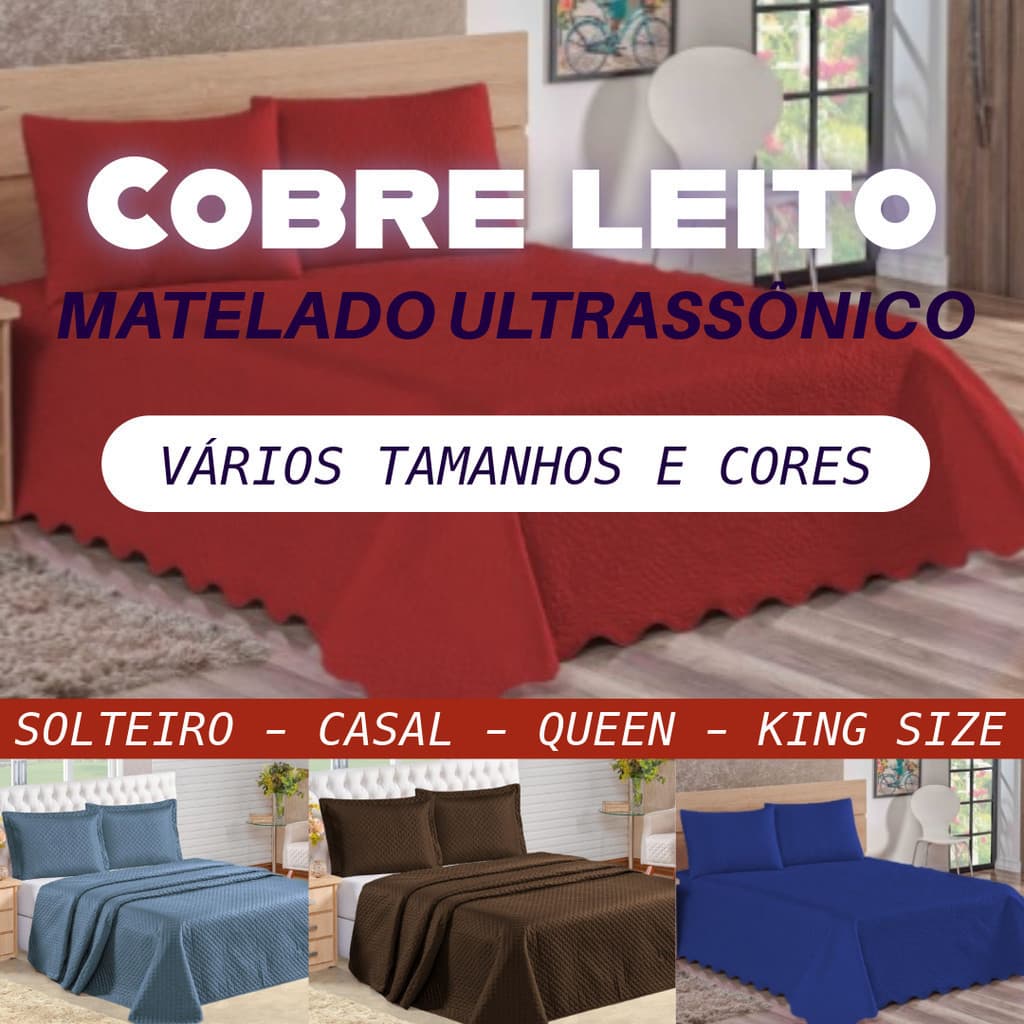 Cobertor Cobre Leito Magnific Slim Liso - Solteiro / Casal / Queen / King - Avulso