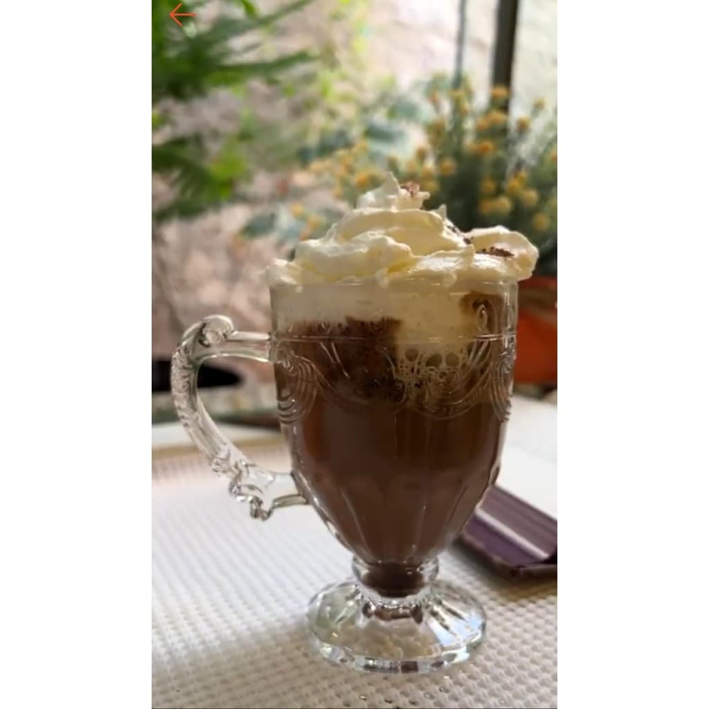 Jogo com 6 Canecas/Xícaras Cristal Decorada 190ML Cappuccino Chocolate Bebidas Quentes inverno sofisticado