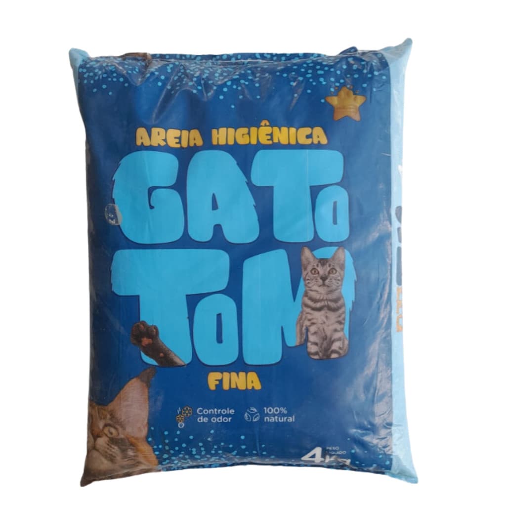 AREIA HIGIÊNICA - GATO TOM - FINA | 4KG
