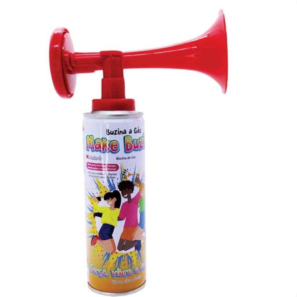 BUZINA CORNETA A GÁS FORTE SPRAY PARA CARNAVAL FESTAS SINALIZAÇÃO TORCIDAS LARGADA