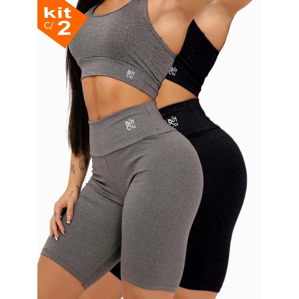 BERMUDA LEGGING CICLISTA Feminina SUPLEX Cintura Alta Fitness Treino Yoga do P ao G3 PLUS SIZE Shorts Esportivos