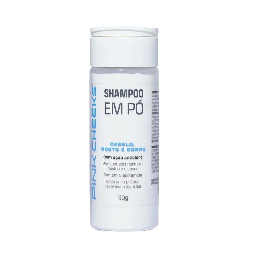 Shampoo em Pó Multifuncional 3 em 1 50g Pink Cheeks